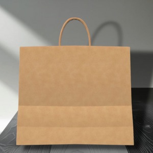 Kahverengi Kraft Burgu Saplı Çanta 32x20x32 (250 Adet)